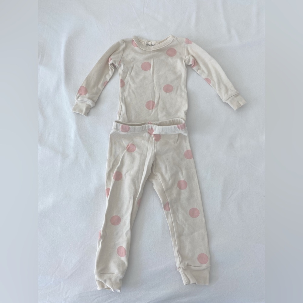 Mabo pink polka dot set